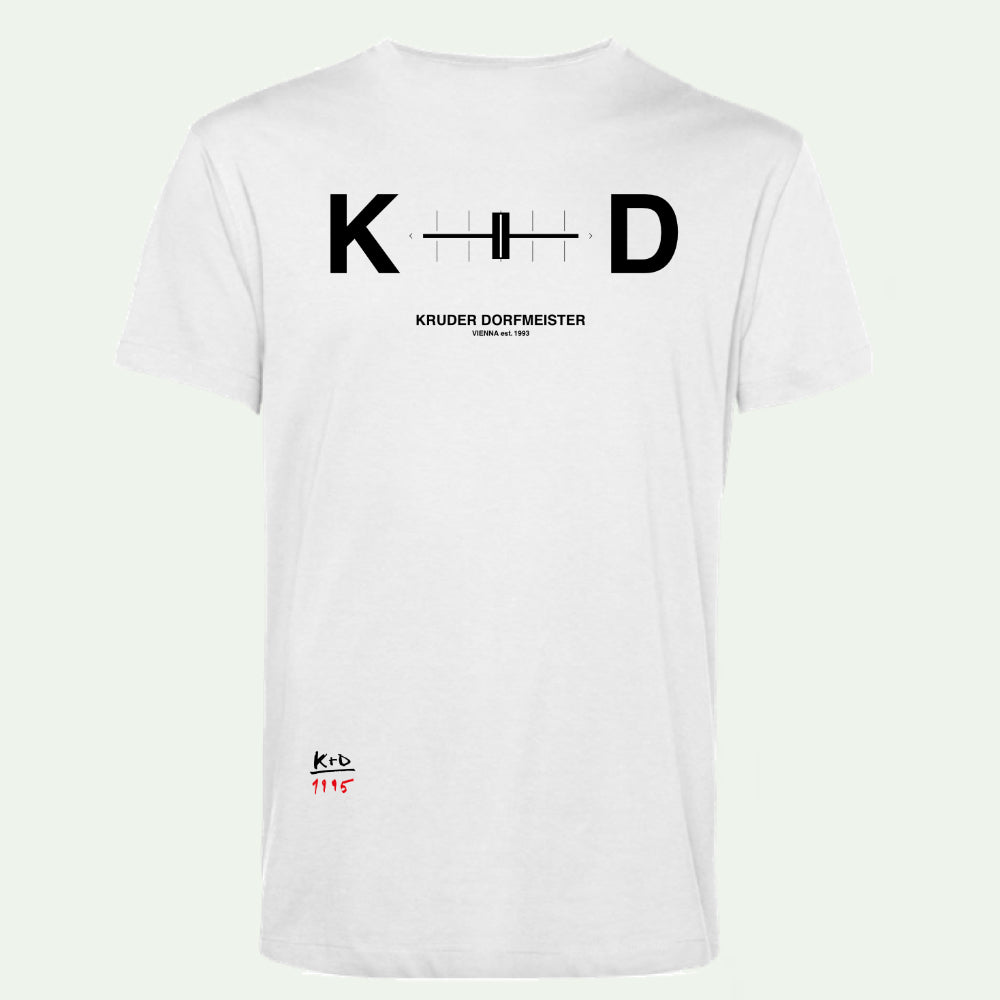 K&D T-SHIRT FADER WHITE