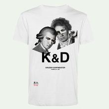 Load image into Gallery viewer, K&amp;D T-SHIRT M&amp;B WHITE
